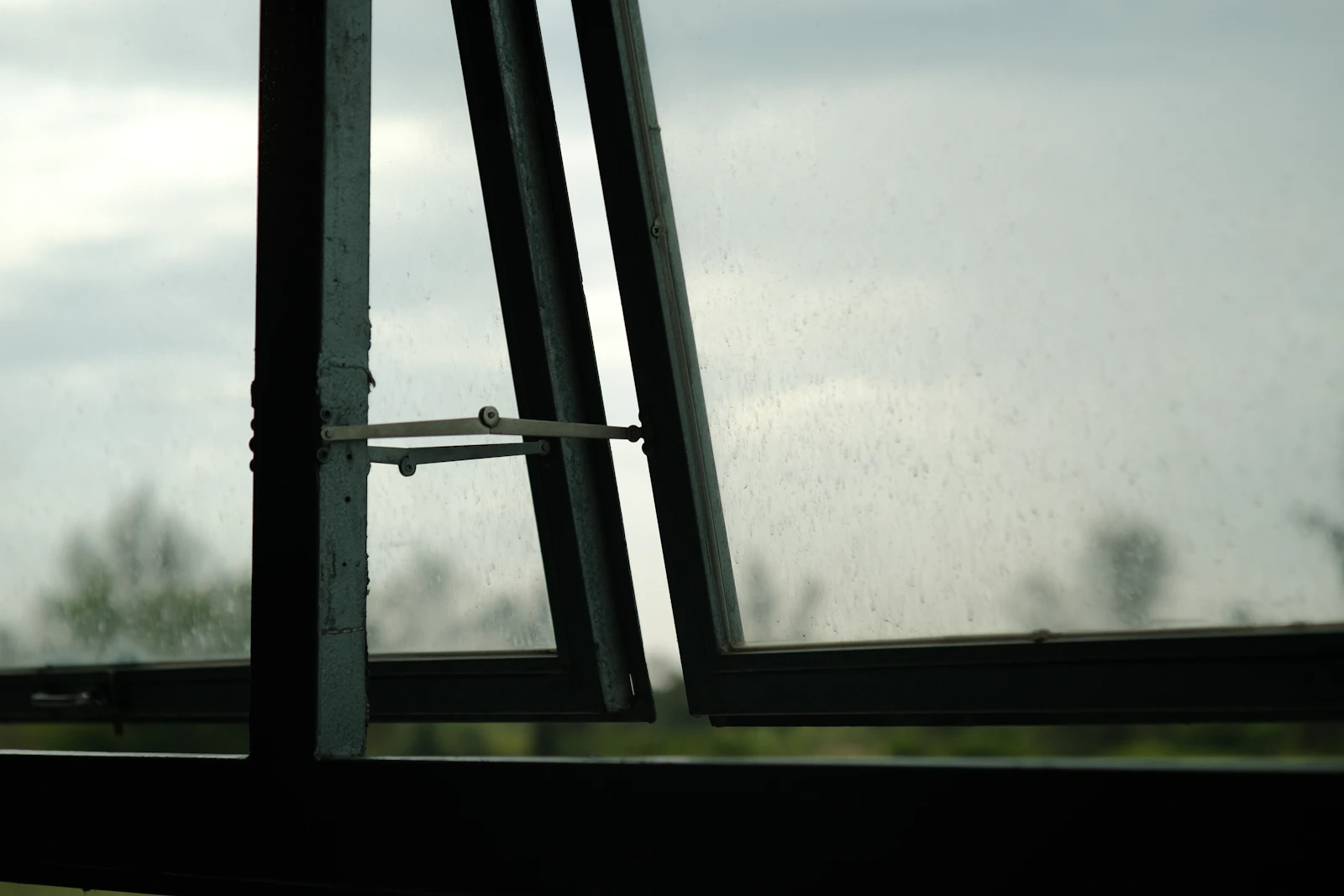 Bedroom window in a Mumbai apartment