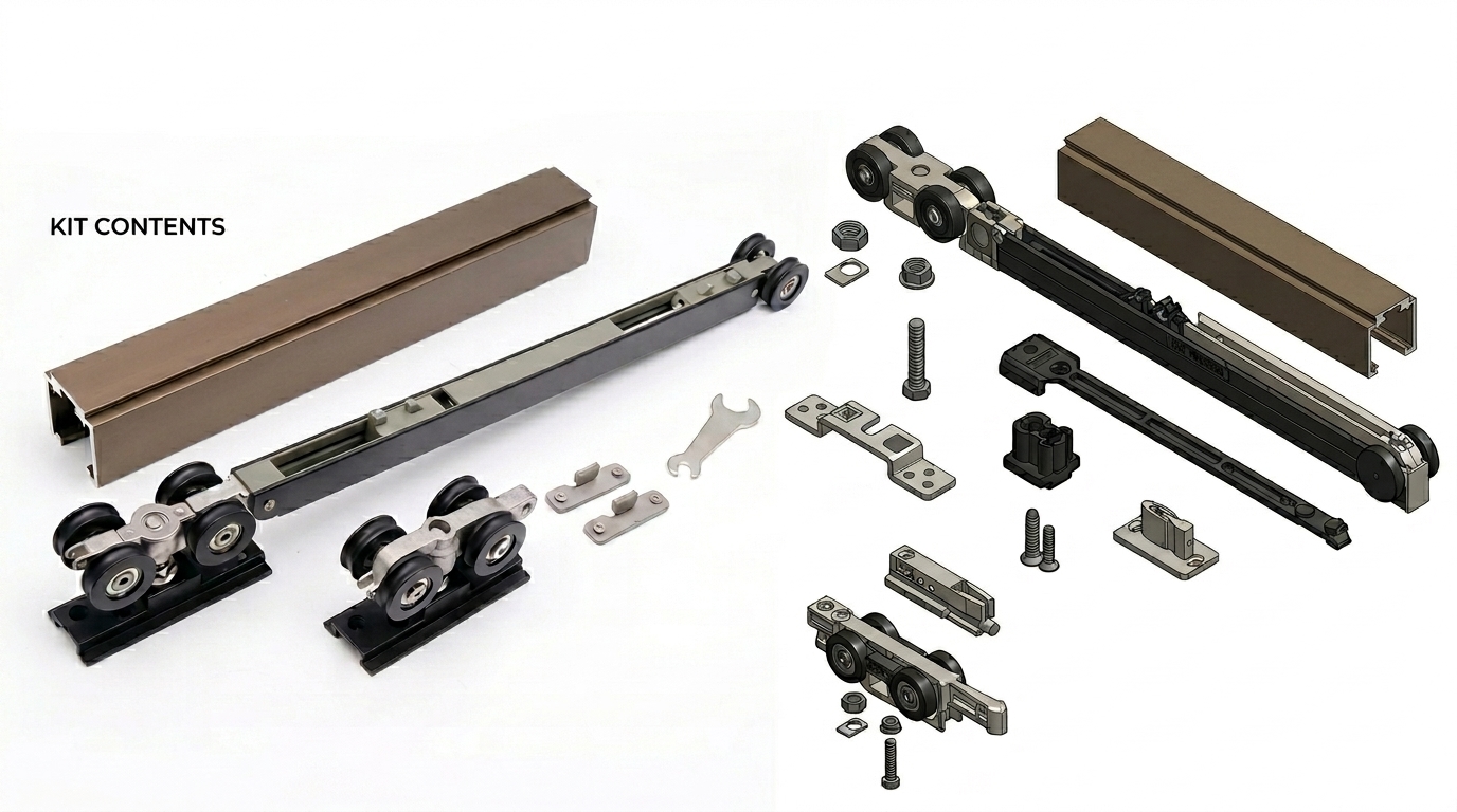 Stainless steel hardware tag close-up